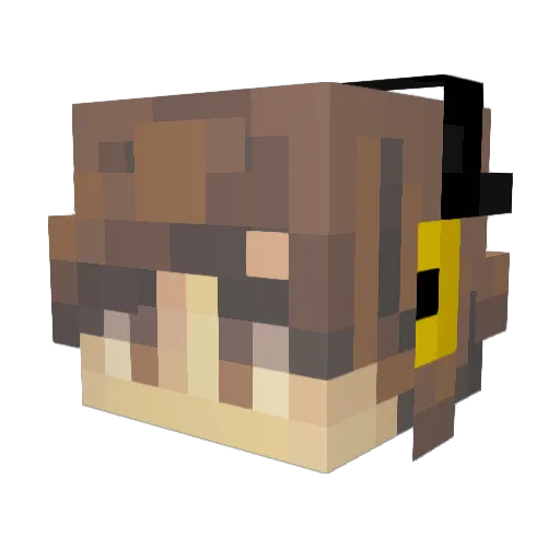 JayjayBase Minecraft avatar head, 3D render