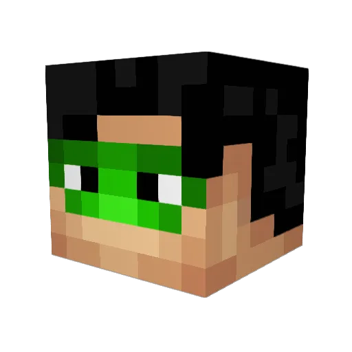 Jayk94 Minecraft avatar head, 3D render
