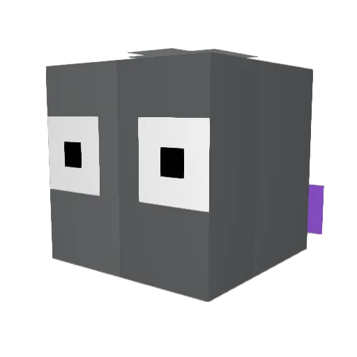 Jayla04 Minecraft avatar head, 3D render