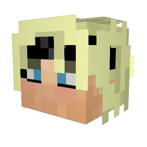 Jaylee83 Minecraft avatar head, 3D render
