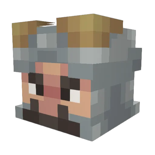 JaylenZed Minecraft avatar head, 3D render