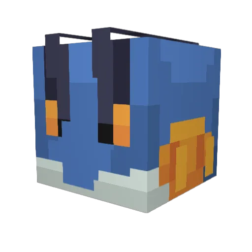 Jaylo_ Minecraft avatar head, 3D render