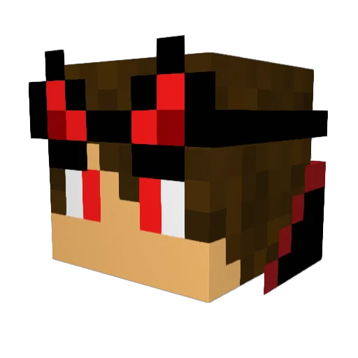 JaylynnHewitt Minecraft avatar head, 3D render