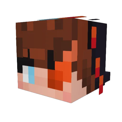 JaymaceTV Minecraft avatar head, 3D render