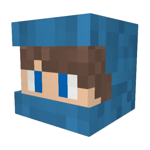 JaymanYT Minecraft avatar head, 3D render