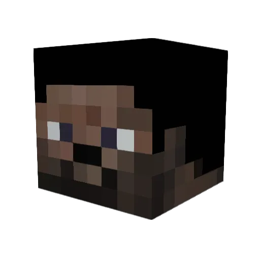 Jaymaneb Minecraft avatar head, 3D render