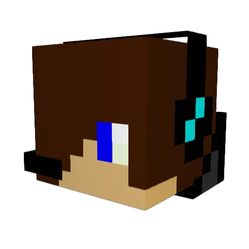 Jaymaster11 Minecraft avatar head, 3D render