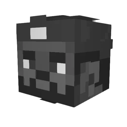 Jaymel6633 Minecraft avatar head, 3D render