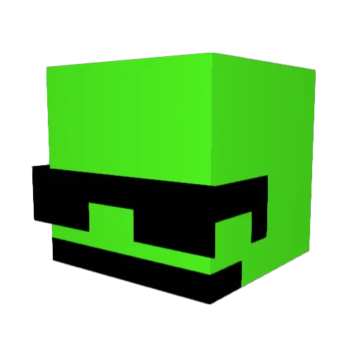 Jaymlet Minecraft avatar head, 3D render