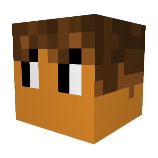 Jaymu_ Minecraft avatar head, 3D render