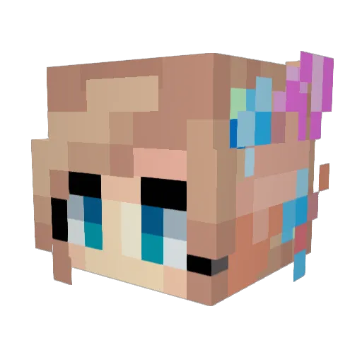 Jayna_ Minecraft avatar head, 3D render