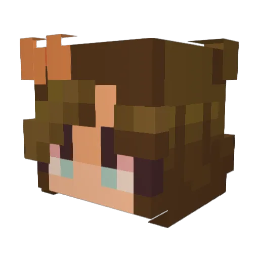 JayneCJX Minecraft avatar head, 3D render
