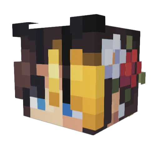 JayneyJ Minecraft avatar head, 3D render