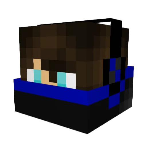 Jayo26 Minecraft avatar head, 3D render