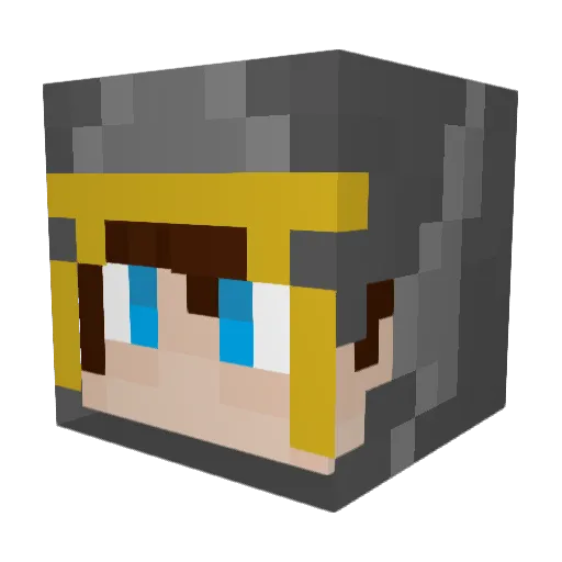 Jayops11 Minecraft avatar head, 3D render