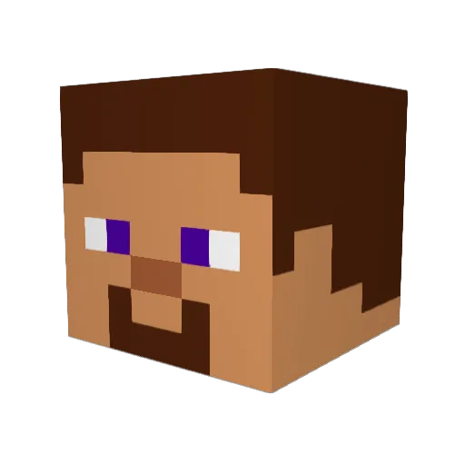 Jayoth Minecraft avatar head, 3D render