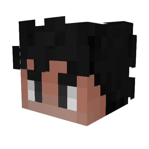 Jayoxsi Minecraft avatar head, 3D render