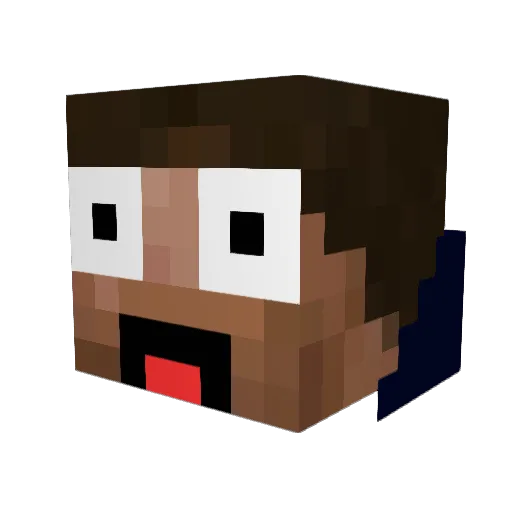 JaypONG Minecraft avatar head, 3D render