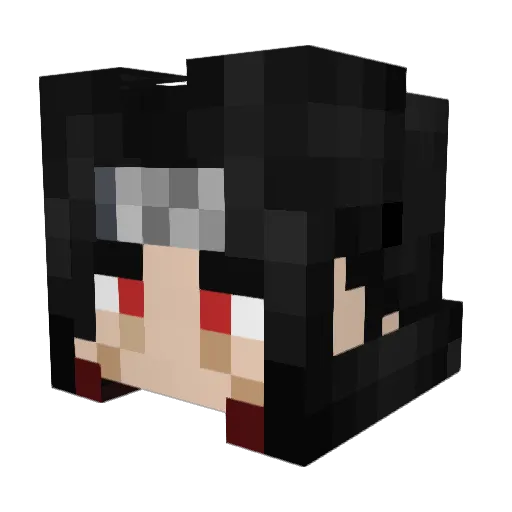 Jayplug Minecraft avatar head, 3D render