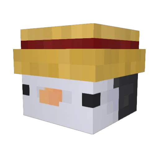 Jayqube Minecraft avatar head, 3D render