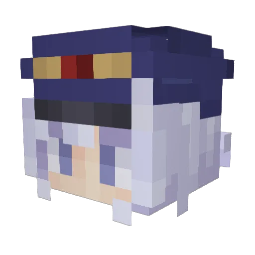 JaysFlower Minecraft avatar head, 3D render