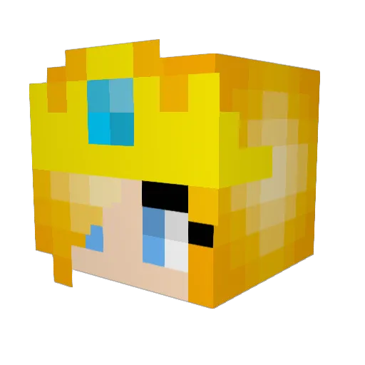 Jayshot Minecraft avatar head, 3D render