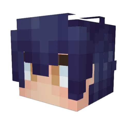 Jayslew Minecraft avatar head, 3D render