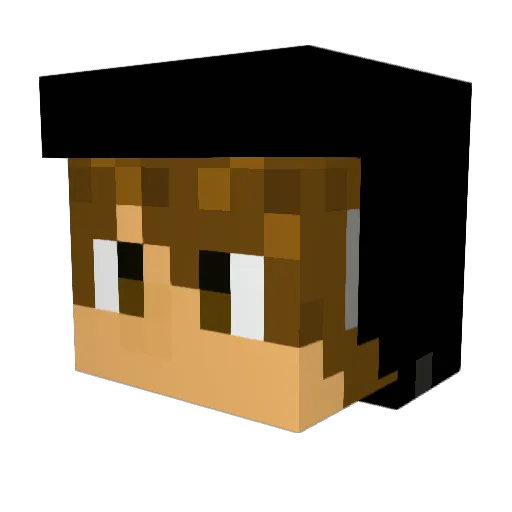 JaysonWolvs Minecraft avatar head, 3D render