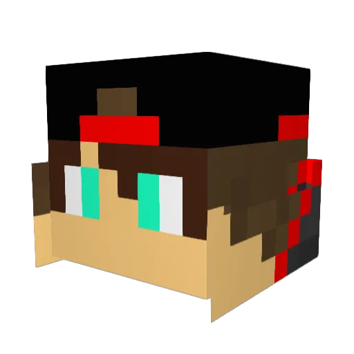 Jaysonflugman Minecraft avatar head, 3D render
