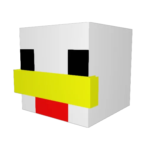 Jaystee Minecraft avatar head, 3D render