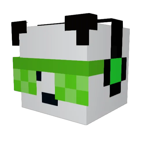 Jaysttar Minecraft avatar head, 3D render