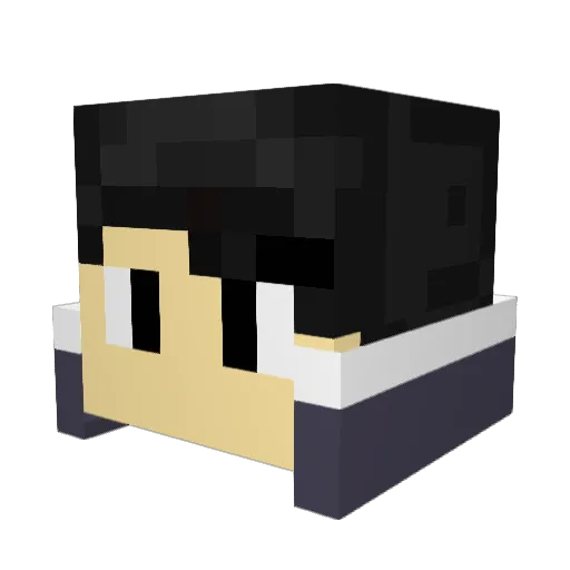 Jaysus35 Minecraft avatar head, 3D render
