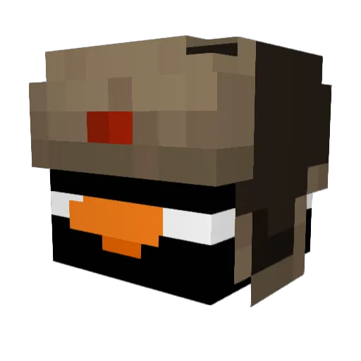 Jayswuan Minecraft avatar head, 3D render