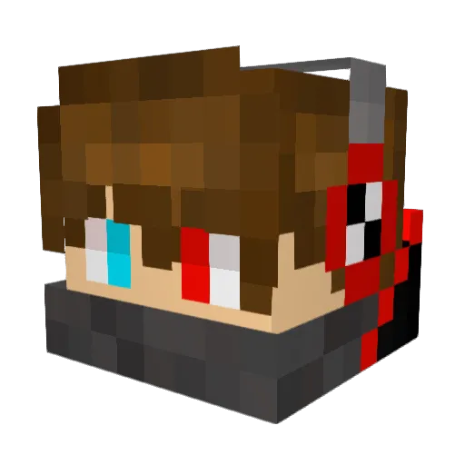 Jayuma23 Minecraft avatar head, 3D render