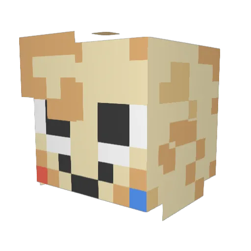 JayveeMKL Minecraft avatar head, 3D render