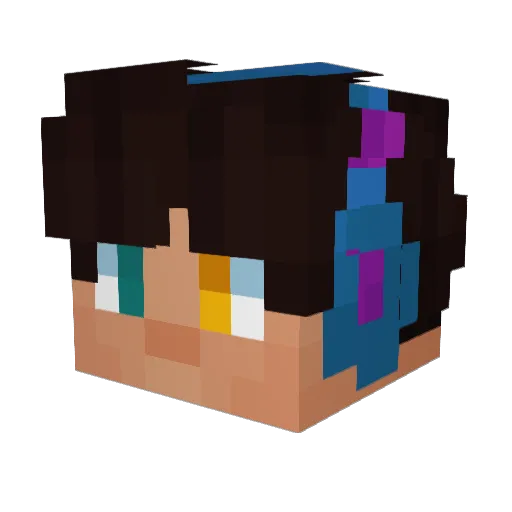 Jayxeon32 Minecraft avatar head, 3D render