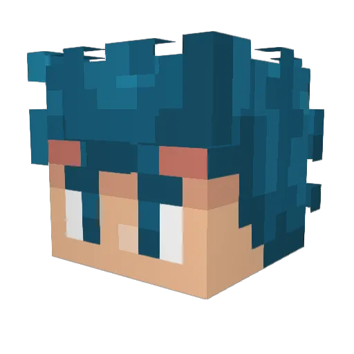 Jayycanfly Minecraft avatar head, 3D render