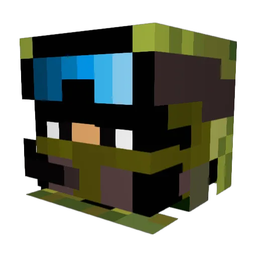 JayyyG Minecraft avatar head, 3D render