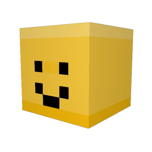 Jayzingu Minecraft avatar head, 3D render