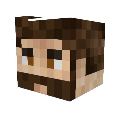 Jayzzeee Minecraft avatar head, 3D render