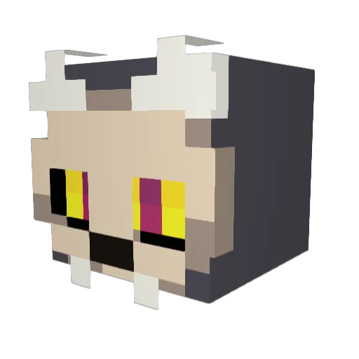 Jaz3n Minecraft avatar head, 3D render