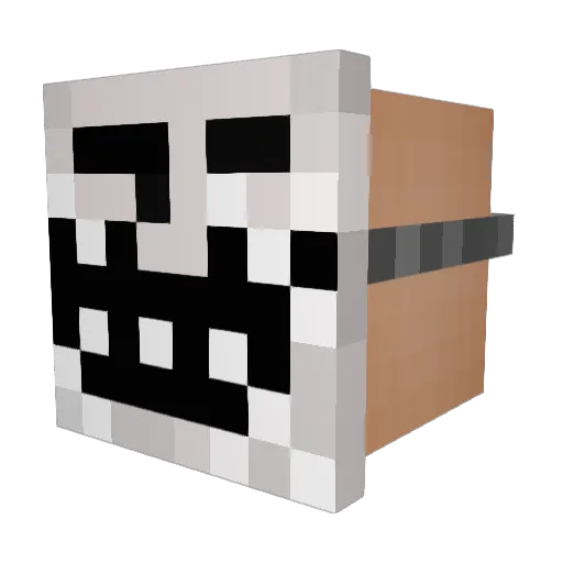 JazDaddy Minecraft avatar head, 3D render