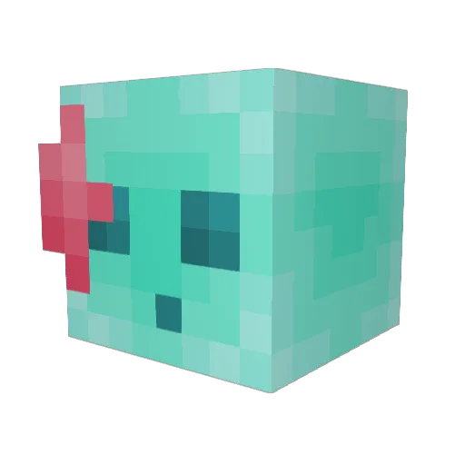 JazFaye Minecraft avatar head, 3D render