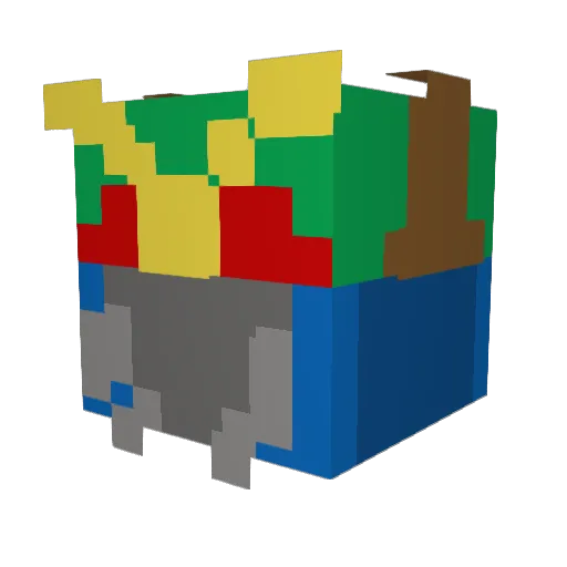 JazTheRaz Minecraft avatar head, 3D render