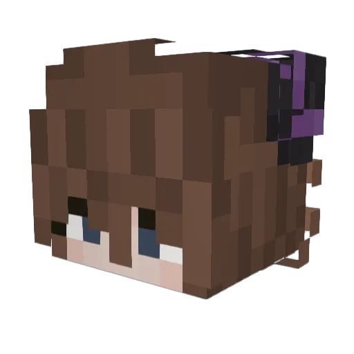 JazTwoSmall Minecraft avatar head, 3D render