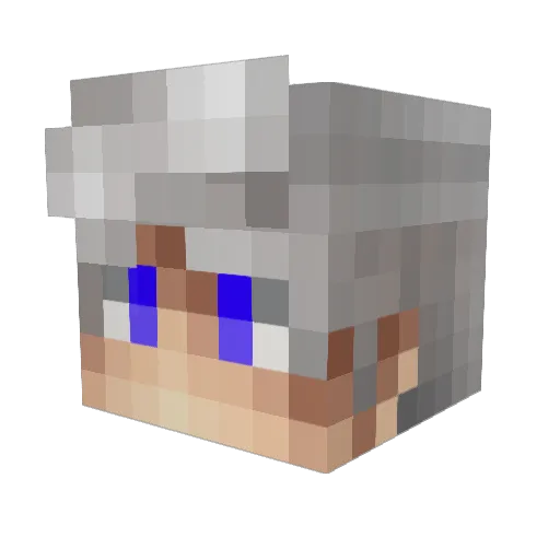 JazamaPajama Minecraft avatar head, 3D render