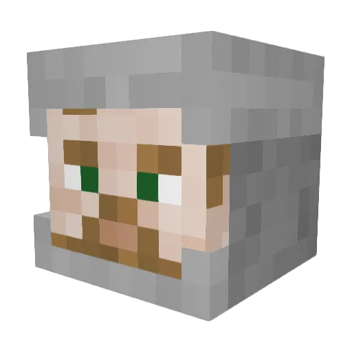 JazarAved Minecraft avatar head, 3D render