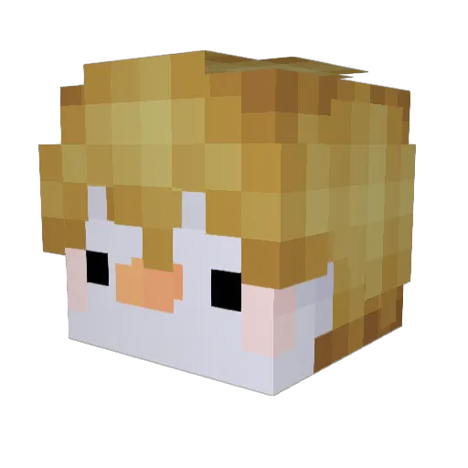 Jazardious Minecraft avatar head, 3D render