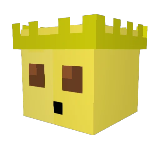JaziIsai Minecraft avatar head, 3D render