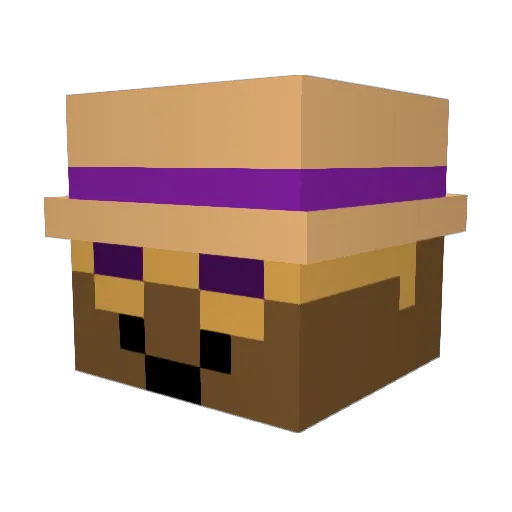 Jazizi Minecraft avatar head, 3D render